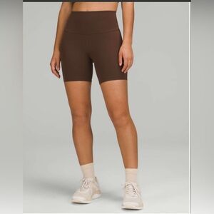 Lululemon Wunder Train High-Rise Short 4" Java Brown 2023 W7BPSS $64 Everlux 8